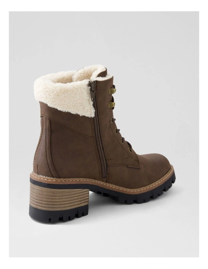 Gaspish Choc Nubuck Pu Ankle Boots image 3