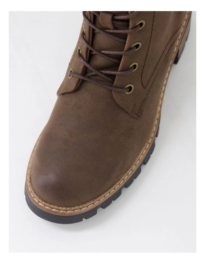Gaspish Choc Nubuck Pu Ankle Boots image 4