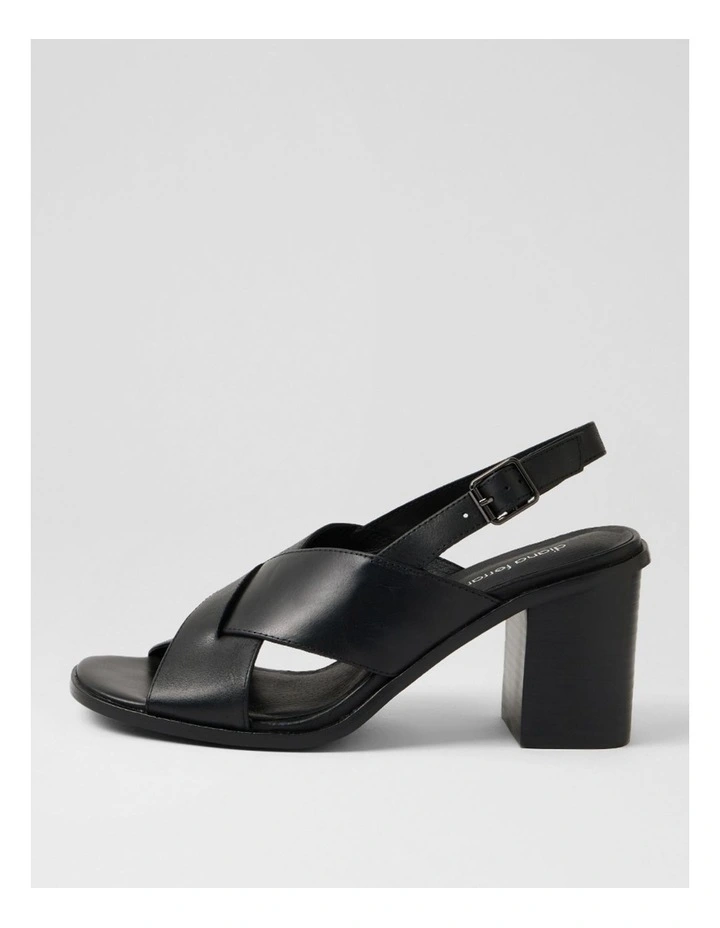 Nesba Black Leather Sandals image 1