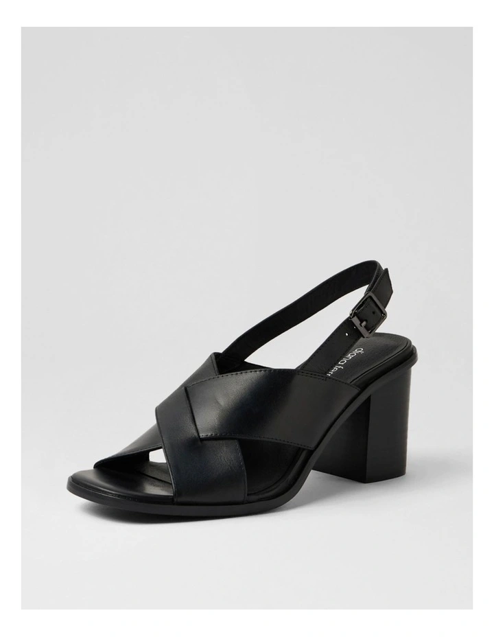 Nesba Black Leather Sandals image 2