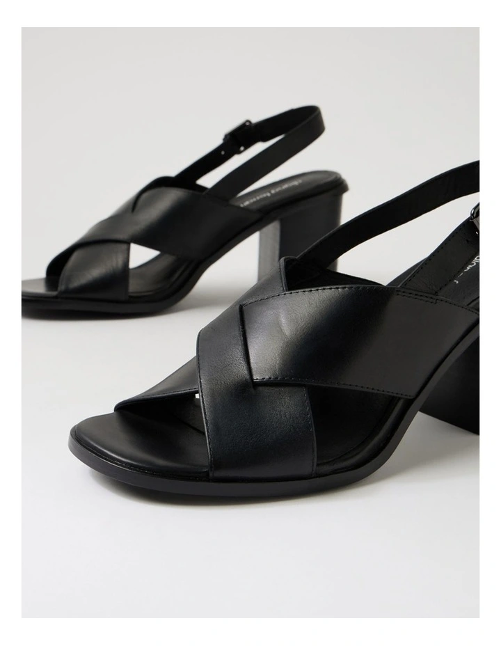 Nesba Black Leather Sandals image 5