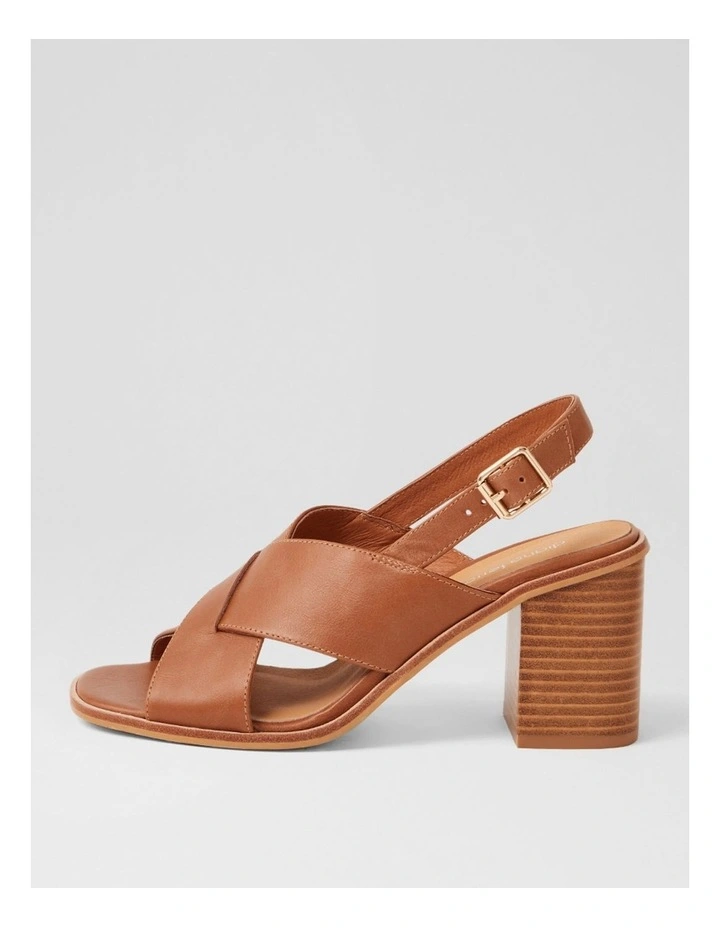 Nesba Chestnut Natural Leather Sandals image 1