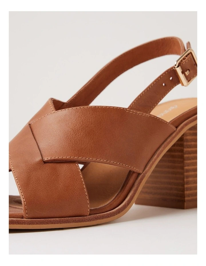 Nesba Chestnut Natural Leather Sandals image 5