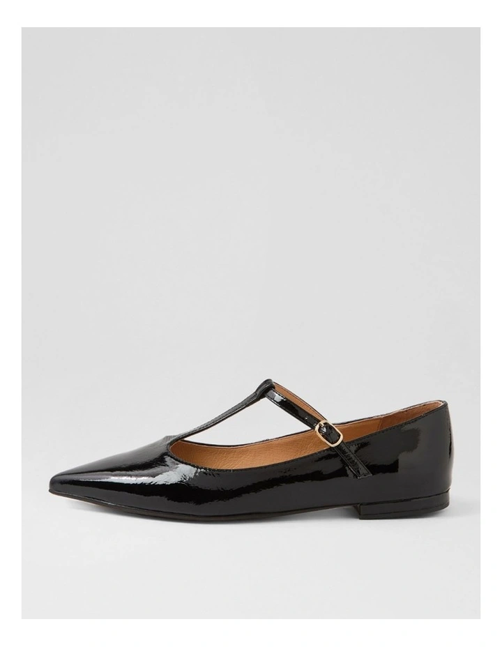 Aprils Black Patent Leather Flat Shoes image 1