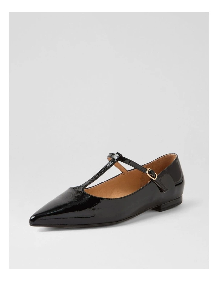 Aprils Black Patent Leather Flat Shoes image 2