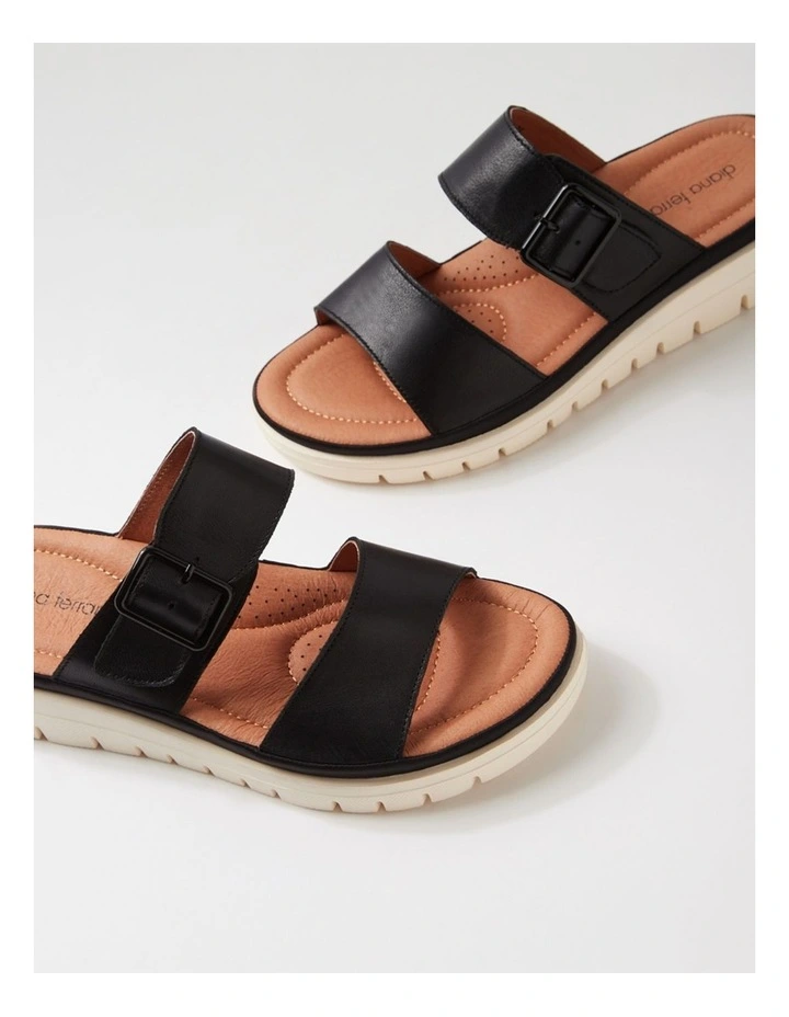 Leeana Black Leather Sandals image 5