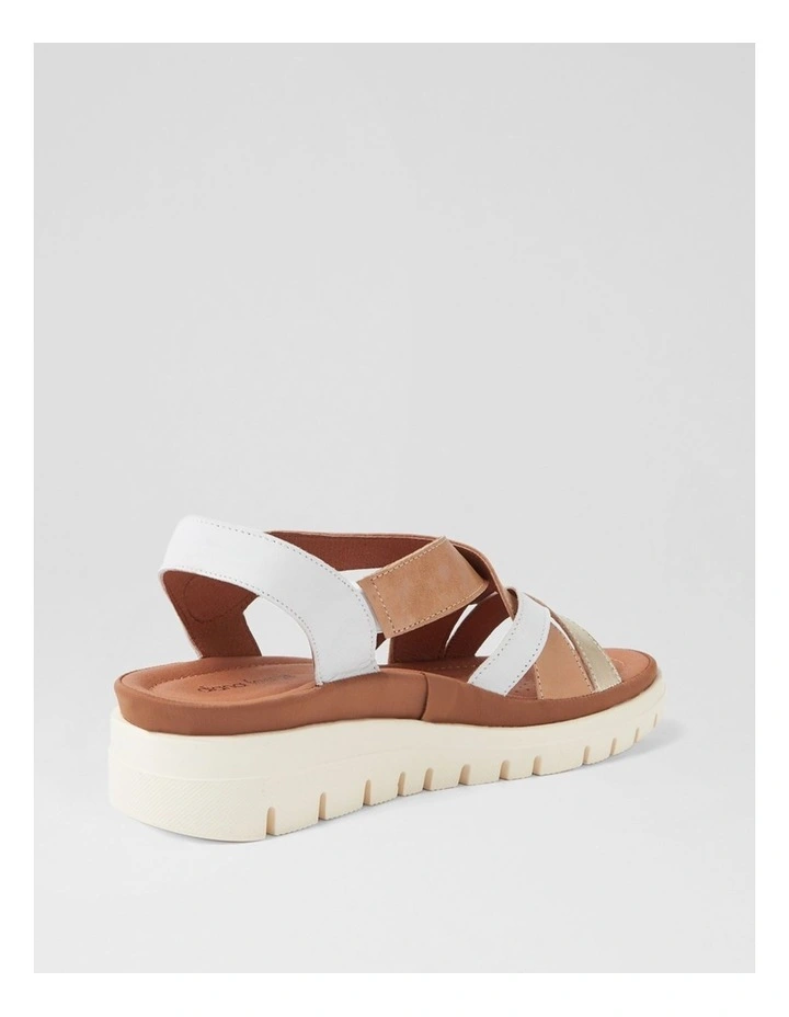 Launie Latte Leather Sandals image 3