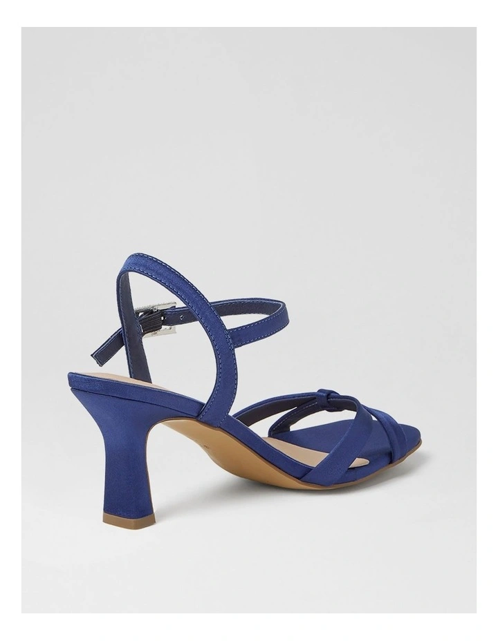 Triste Navy Satin Sandals image 3