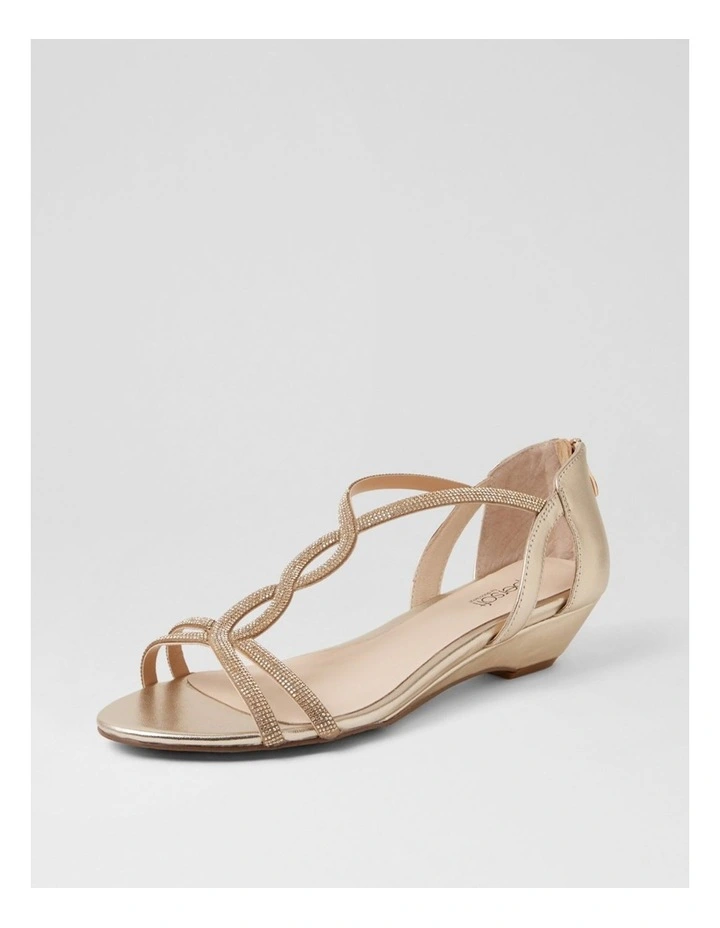 Brisa Platinum Leather Sandals image 2