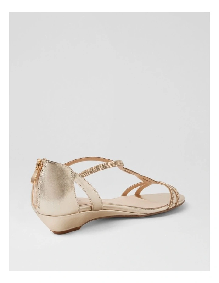 Brisa Platinum Leather Sandals image 3