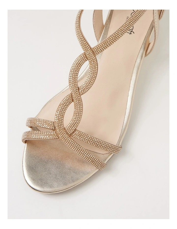 Brisa Platinum Leather Sandals image 4
