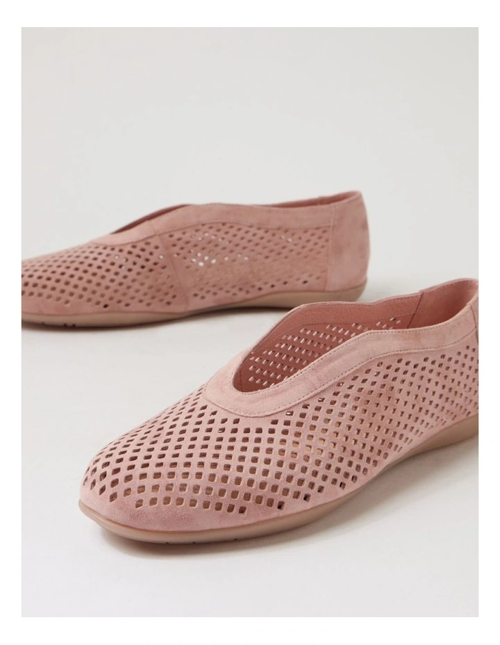 Austin Rose Suede Flat Shoes image 5