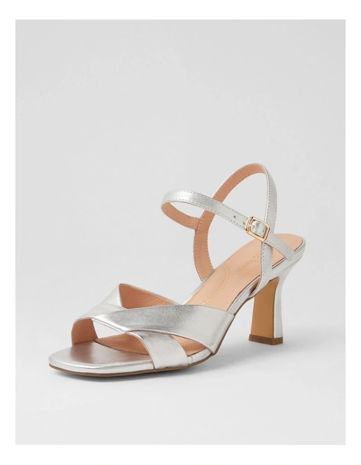 Tinkya Silver Leather Sandals image 2