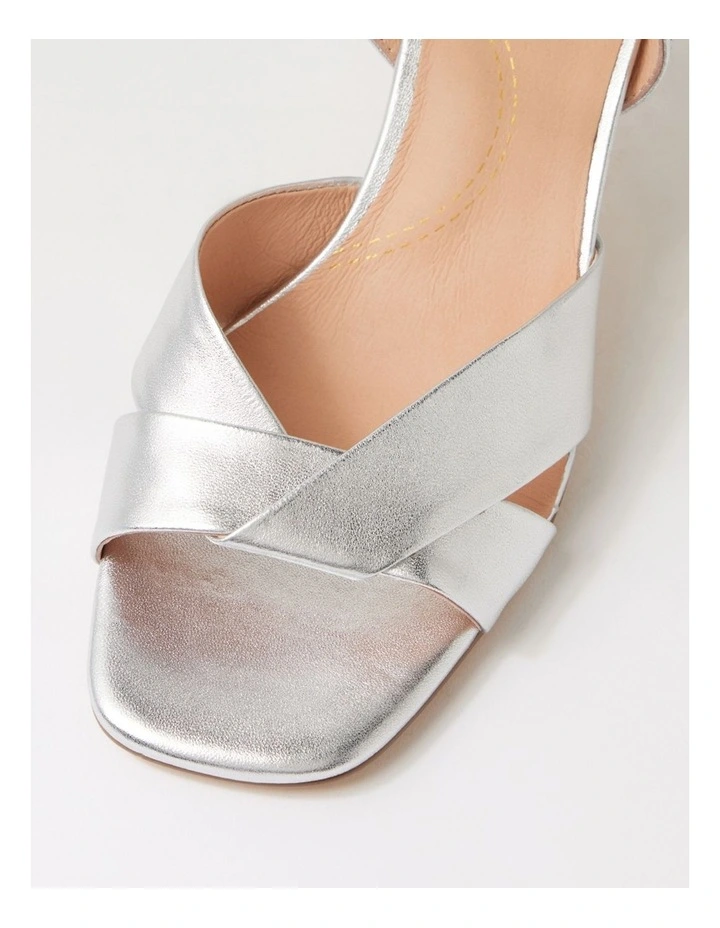 Tinkya Silver Leather Sandals image 4