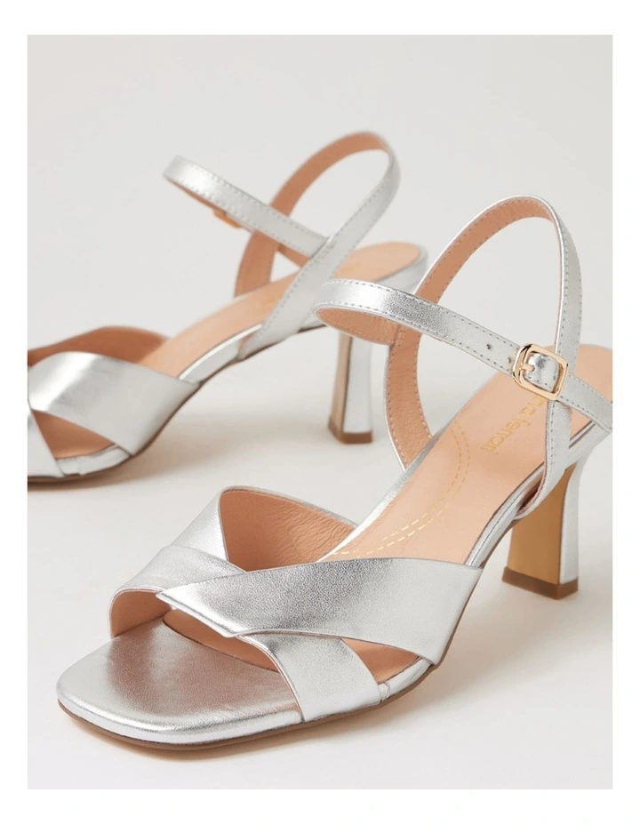 Tinkya Silver Leather Sandals image 5