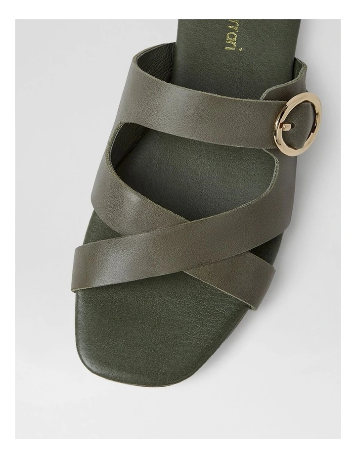 Alluse Olive Leather Sandals image 4