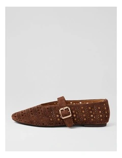 Leedor Tiramisu Suede Flat Shoes