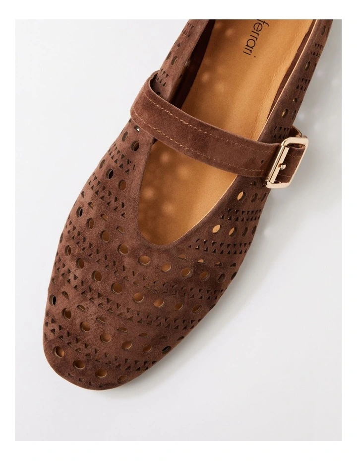 Leedor Tiramisu Suede Flat Shoes image 4