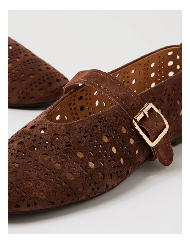 Leedor Tiramisu Suede Flat Shoes image 5