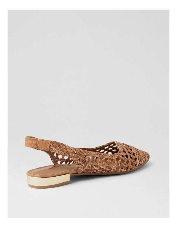 Cardine Light Tan Multi Weave Flat Slingback image 3