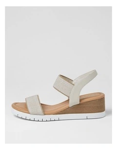 Vinno Stone Leather Elastic Sandals
