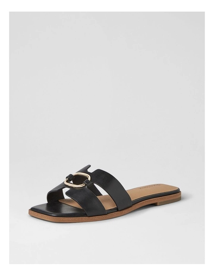 Simle Black Leather Sandals image 2