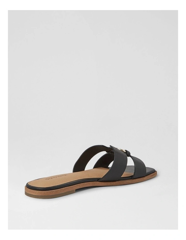 Simle Black Leather Sandals image 3