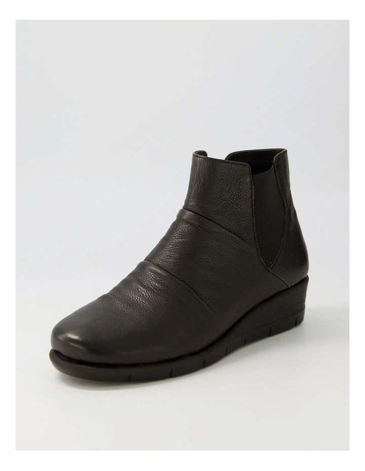 Marcei Black Leather Ankle Boots image 2