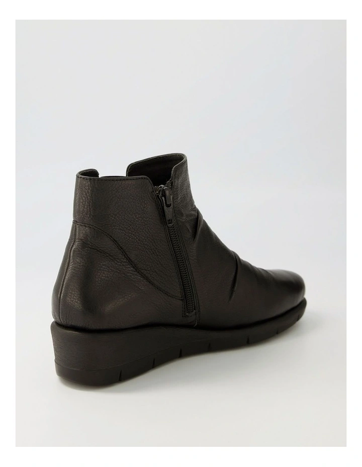 Marcei Black Leather Ankle Boots image 3