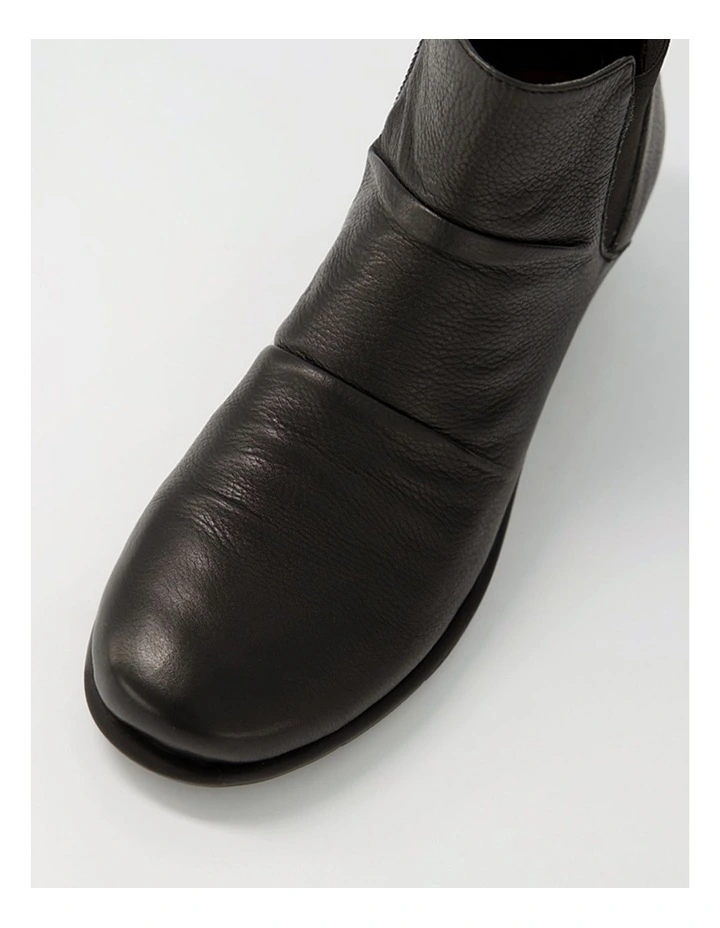 Marcei Black Leather Ankle Boots image 4