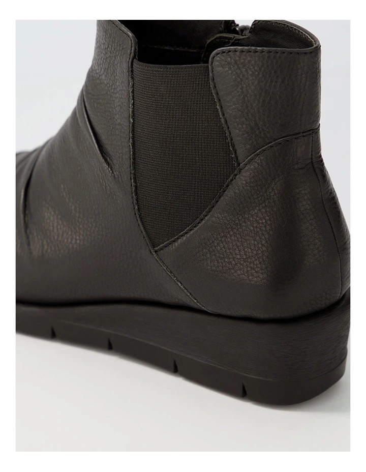 Marcei Black Leather Ankle Boots image 5