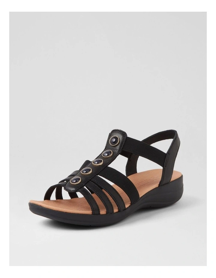 Mason Black Leather Sandals image 2