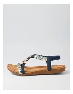 Frose Navy Multi Sandals