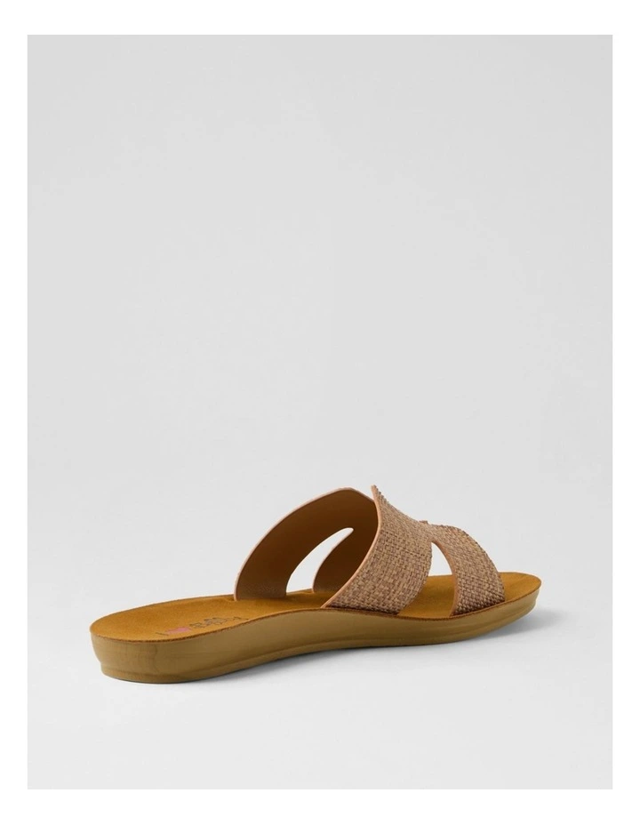 Glori Coffee Synthetic Raffia Slides image 3
