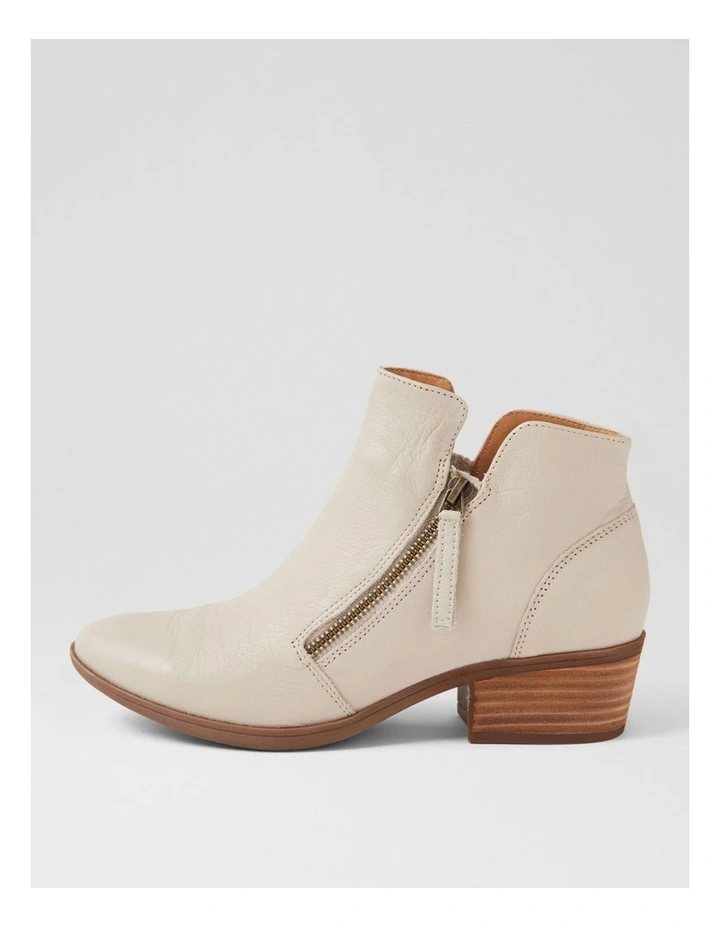 Zoner Almond Natural Leather Ankle Boots image 1