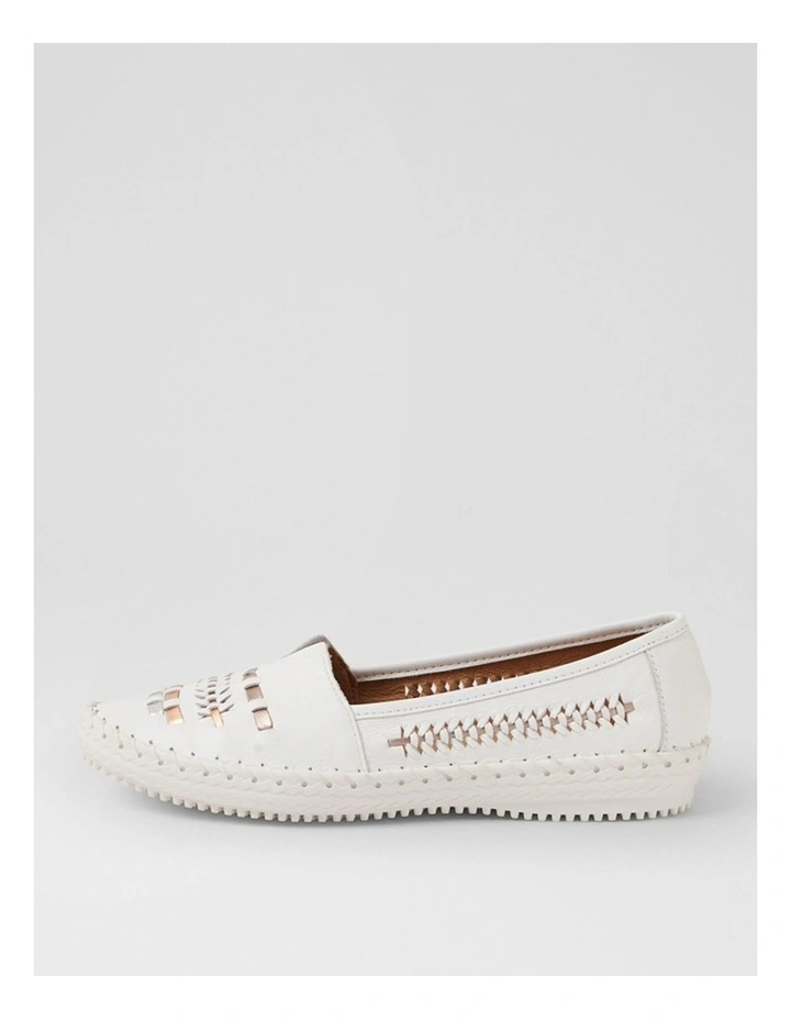 Wandies White Multi Leather Loafers image 1