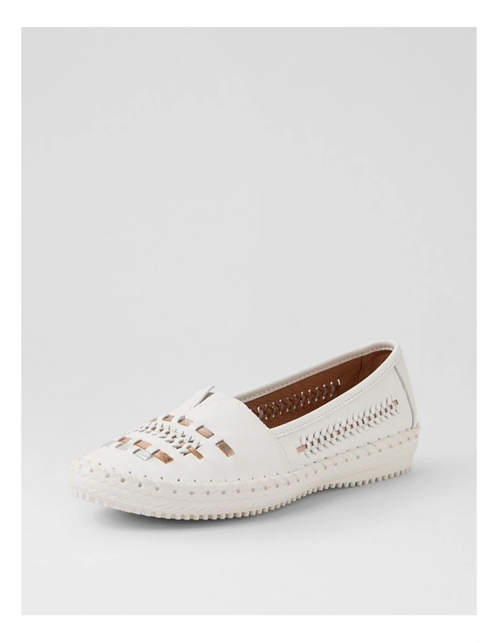 Wandies White Multi Leather Loafers image 2