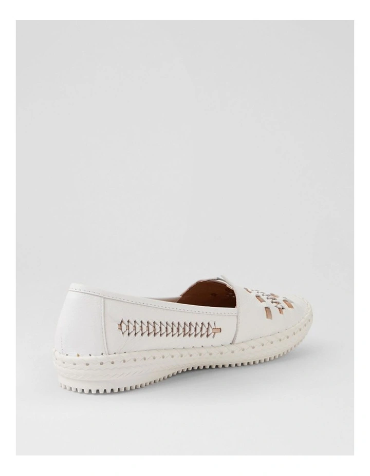 Wandies White Multi Leather Loafers image 3