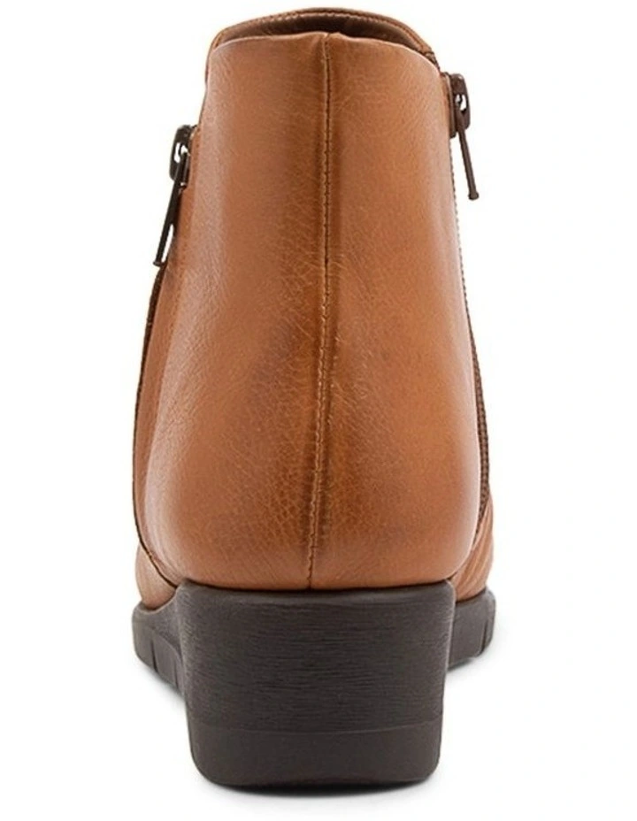 Maxie New Tan Leather Ankle Boots image 3