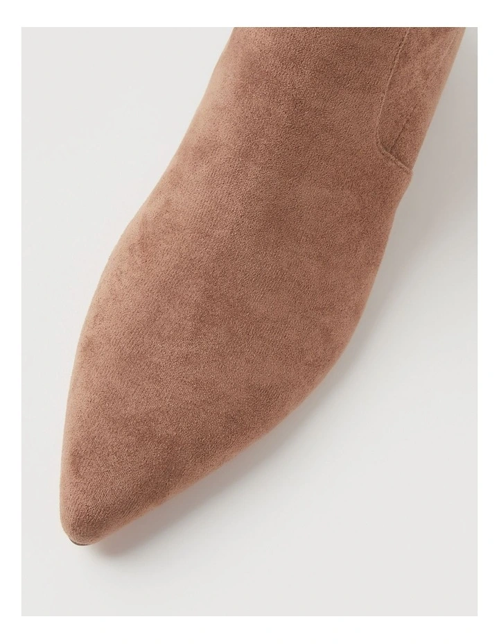 Cared Light Choc Stretch Microsuede Ankle Boots image 4