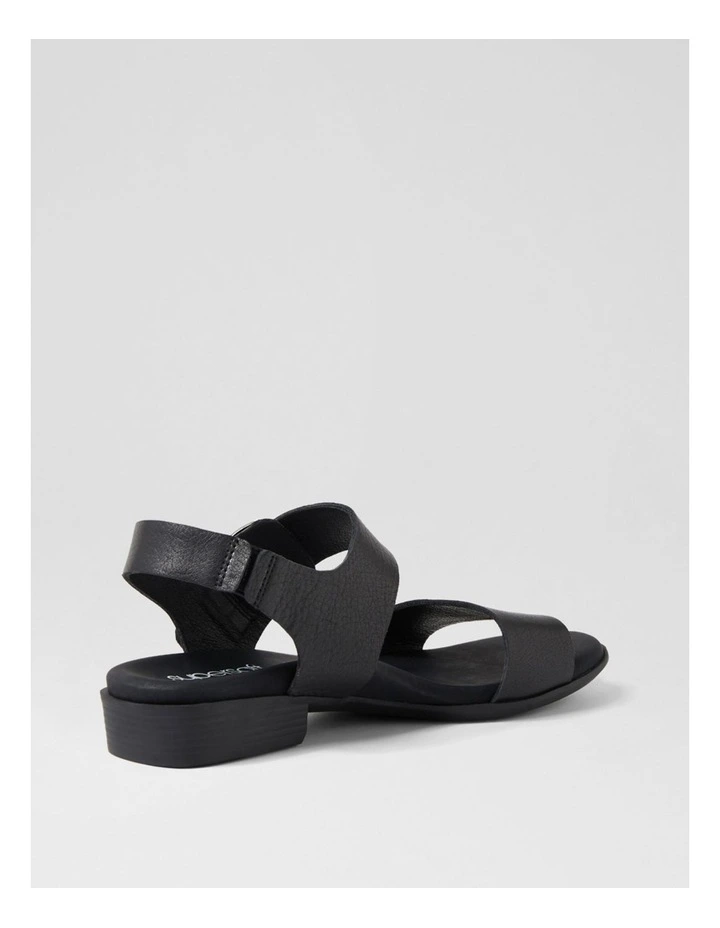 Clariss Black Leather Sandals image 3