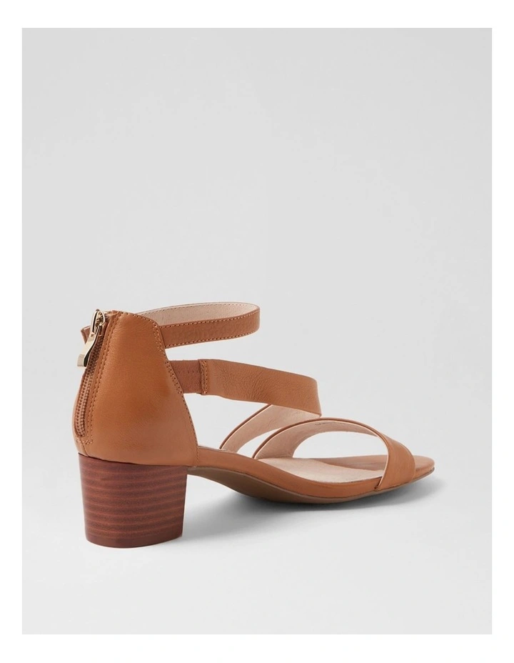 Caring Dark Tan Leather Sandals image 3