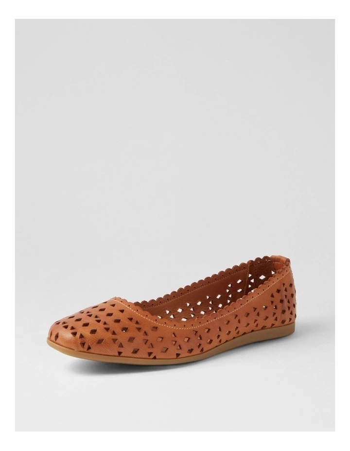 Fahey Tan Leather Flat Shoes image 2