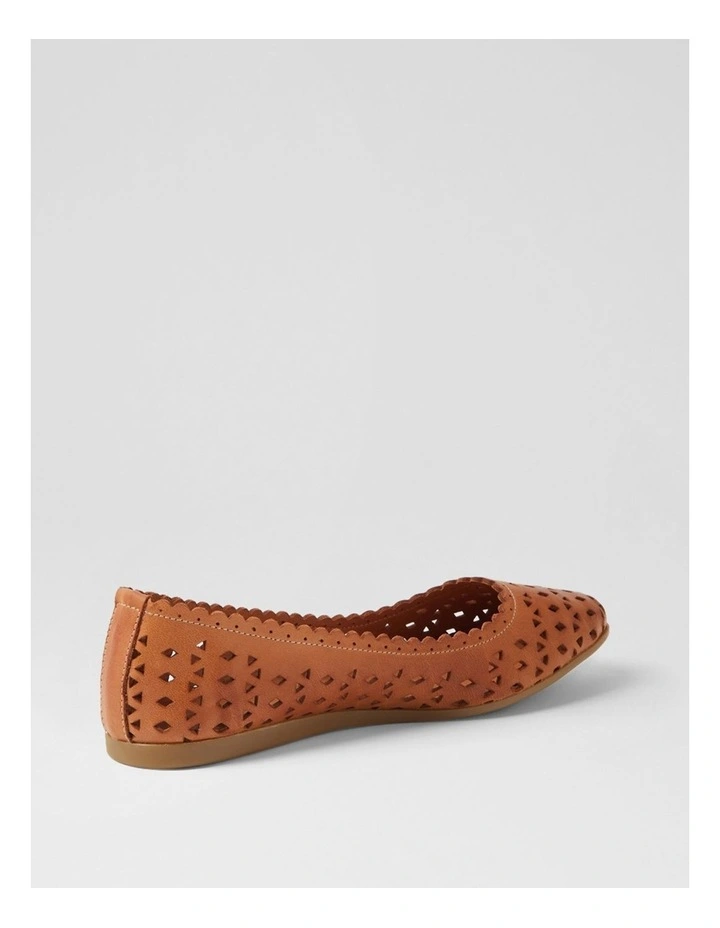 Fahey Tan Leather Flat Shoes image 3