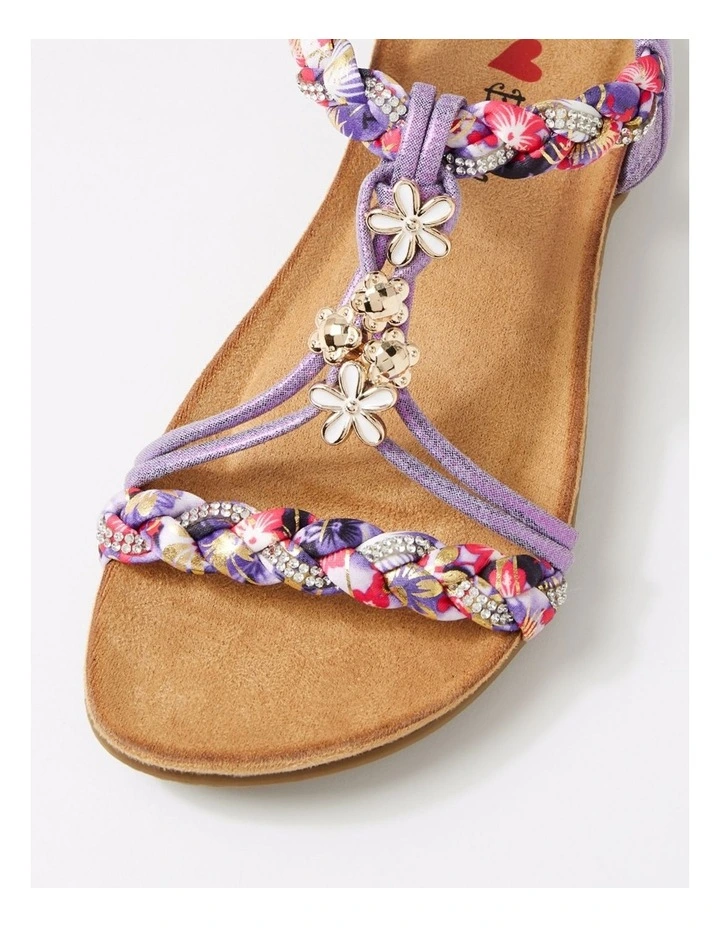Frose Purple Shimmer Multi Sandals image 4
