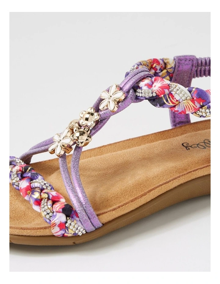 Frose Purple Shimmer Multi Sandals image 5