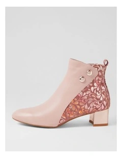 Marrinas Warm Rose Petal Multi Ankle Boots