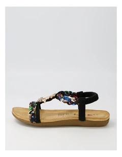 Frose Black Multi Sandals