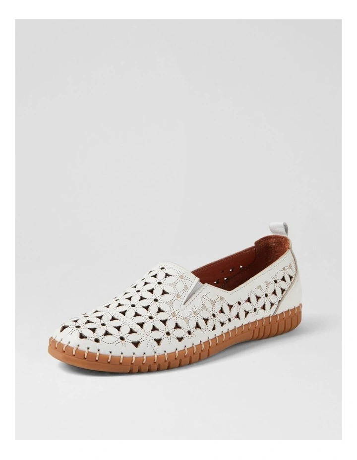 Bondie White Leather Loafers image 2