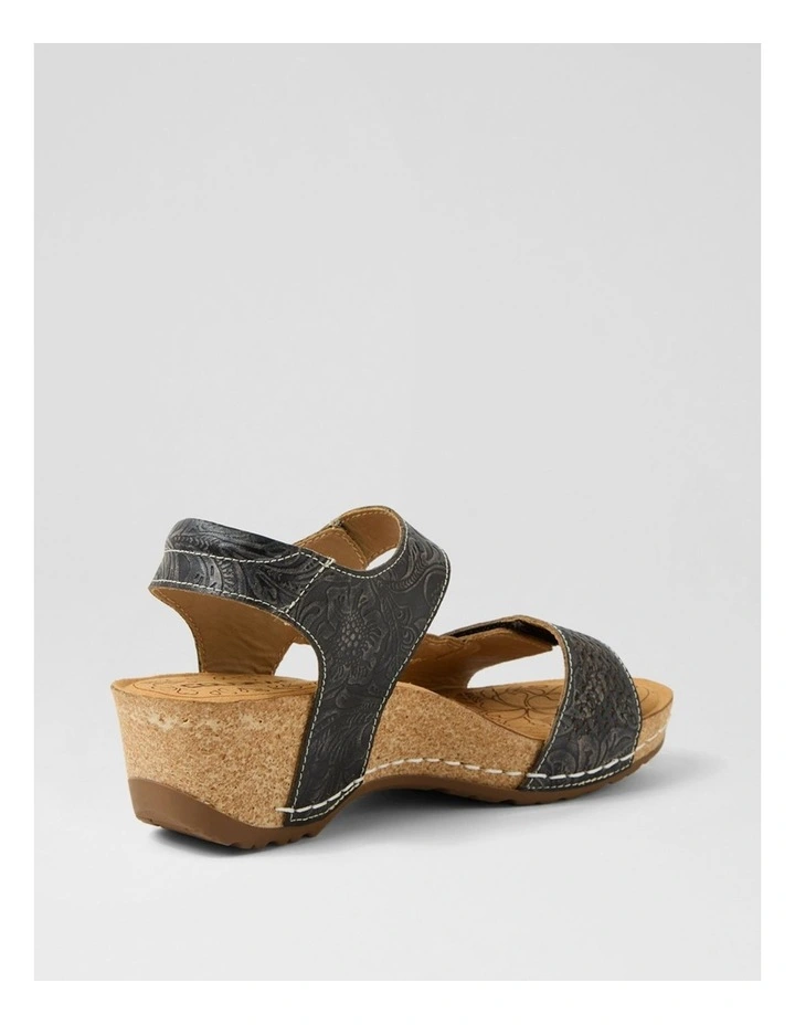 Jade Black Leather Sandals image 3